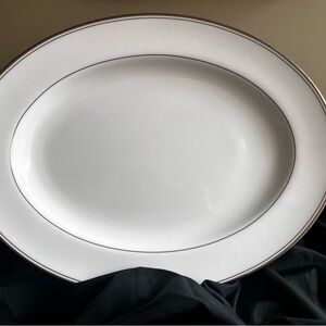 Waterford China Kilbarry Platinum Oval Serving Platter NWOT